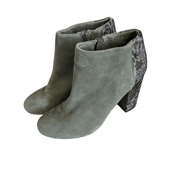 NEW Anthropologie Womens 9 Farylrobin Tiegan Suede Ankle Booties - Picture 6 of 16